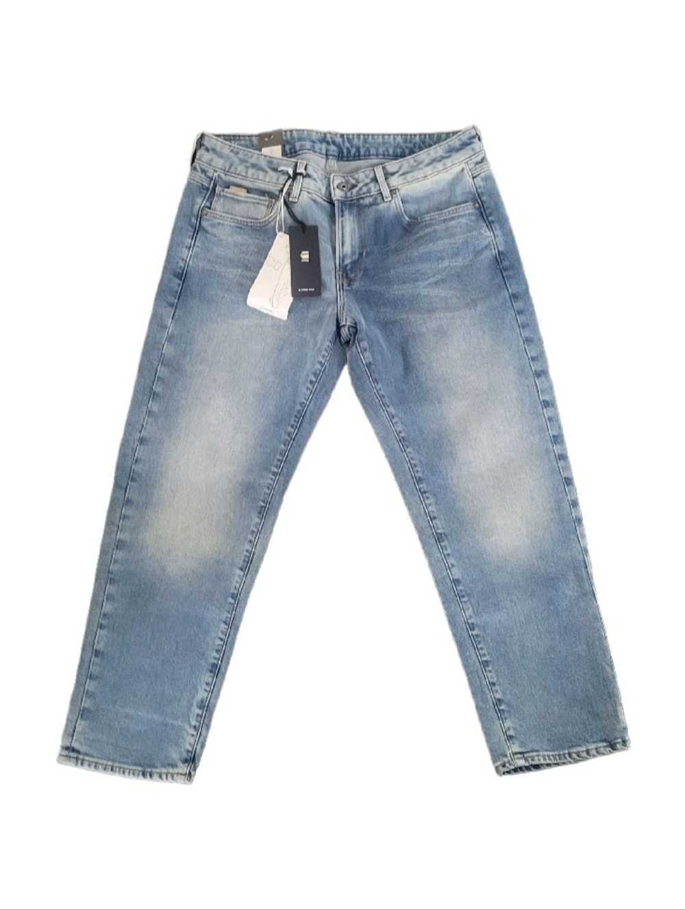 NWT G-Star Raw Kate Boyfriend Jeans Light Wash Size 27/28 Stretch Denim